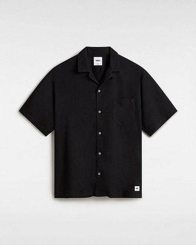 Vans Premium Camp Collar Woven Short Sleeve Shirt - Black