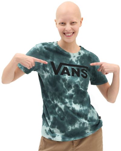 Vans Cloud Wash Logo Crew T-shirt - Green