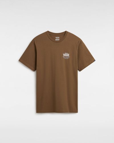 Vans Holder St Classic T-Shirt (Coffee Liqueur-) Herren, Größe - Braun