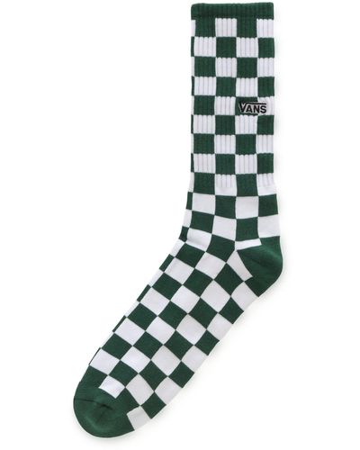 Vans Checkerboard Crew Socken - Grün