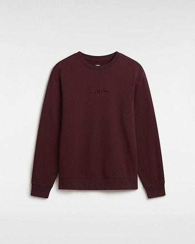 Vans Sweat Ras Du Cou Essential Relaxed - Rouge