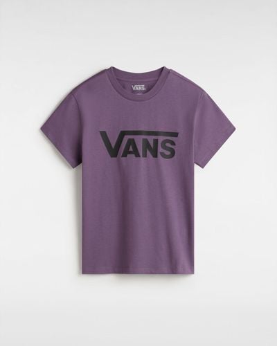 Vans Flying V Crew T-Shirt (Grape Jam) Damen, Größe - Lila