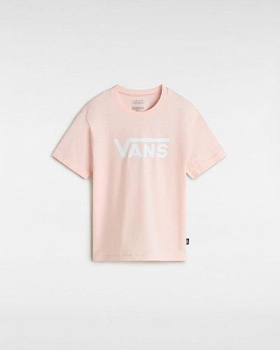 Vans Girls Flying V Crew T-shirt - Pink
