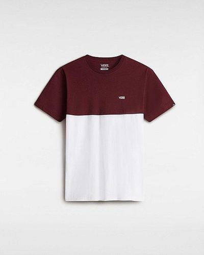 Vans T-shirt Colorblock - Rouge