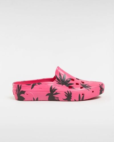 Vans Slip-On Mule Trk Surf Essentials Schuhe (Palm Glo) , Größe - Pink