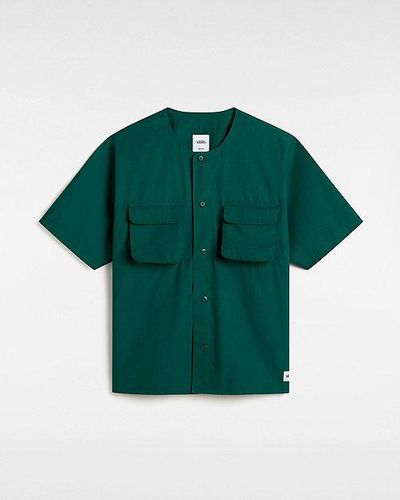 Vans Premium Cargo Woven Short Sleeve Shirt - Green