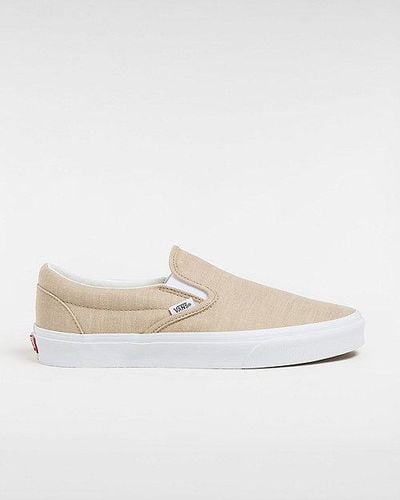 Vans Classic Slip-on Summer Linen Shoes - White