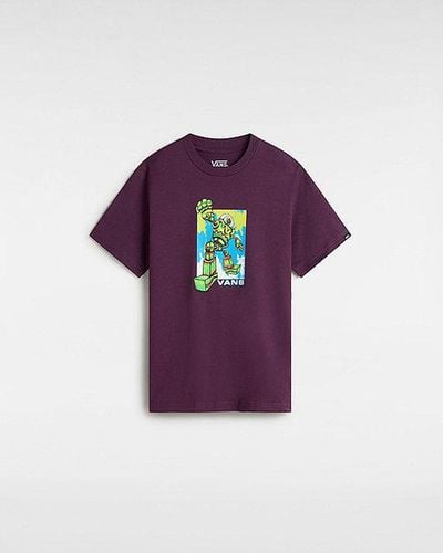 Vans T-shirt Robot Ado - Violet