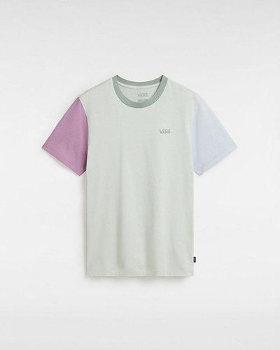 Vans T-shirt Colorblock Boyfriend Fit - Bleu