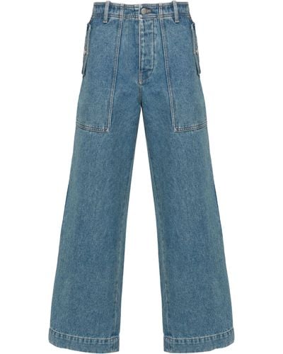 Maison Kitsuné Workwear Pants Mm01113Ww5023 - Bleu