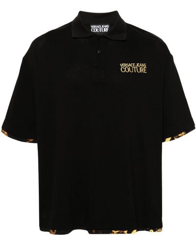 Versace Rx Cont W,Color Baroque Polo T.Shirt 76Gag625J0003 - Noir