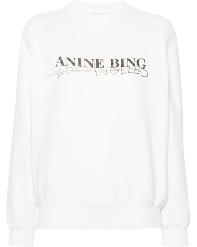 Anine Bing Ramona Sweatshirt Doodle - Blanc