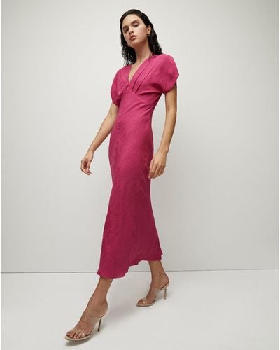 Veronica Beard Seymour Silk Dress - Pink