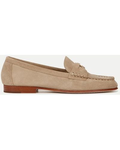 Veronica Beard Penny Suede Loafer - White