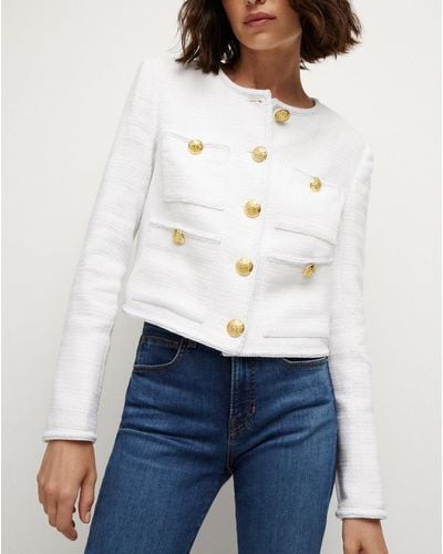 Veronica Beard Cirtane Cotton Jacket - White