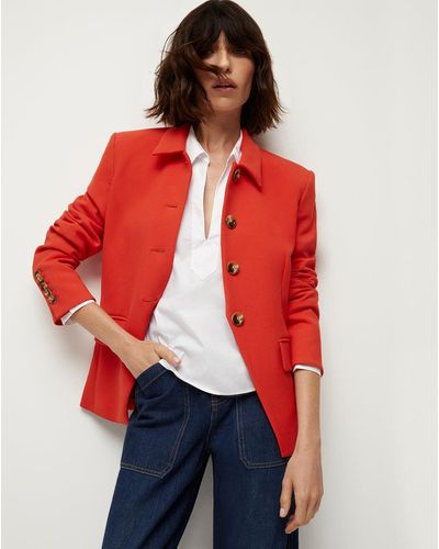 Veronica Beard Aire Dickey Jacket - Red