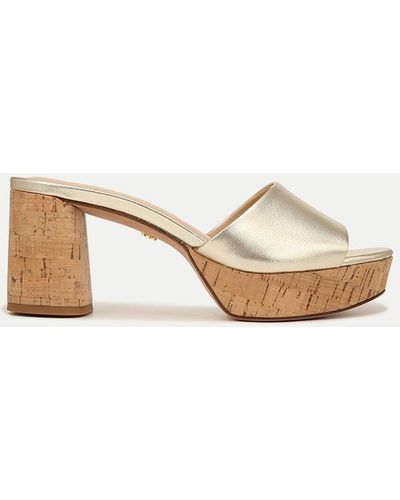 Veronica Beard Dali Block-heel Sandal - Natural