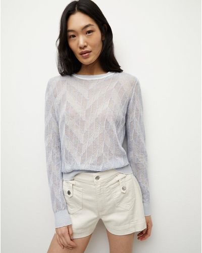 Veronica Beard Magellen Linen-blend Sweater - Gray