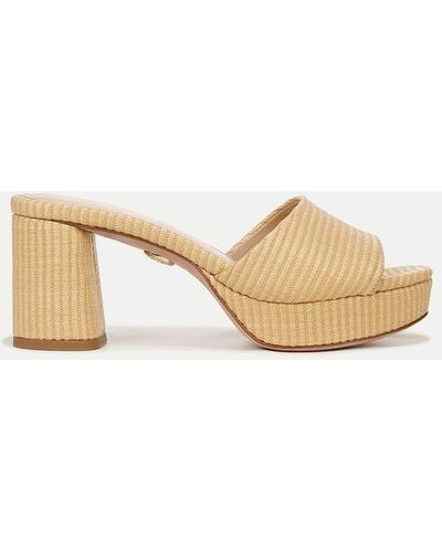 Veronica Beard Dali Raffia Platform Sandal - Natural