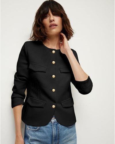 Veronica Beard Kensington Knit Jacket - Black