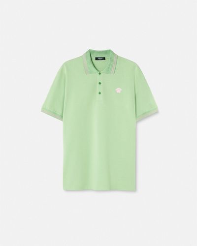 Versace Medusa Short-sleeved Polo Shirt - Green