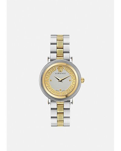 Versace Greca Flourish Watch - Metallic