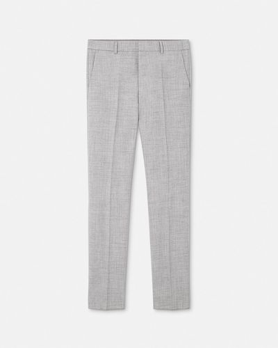 Versace Wool-blend Formal Pants - Gray