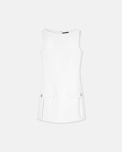Versace Shift Mini Dress - White