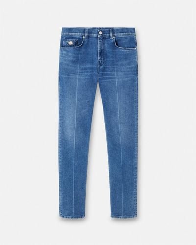 Versace Slim-fit Tailored Jeans - Blue