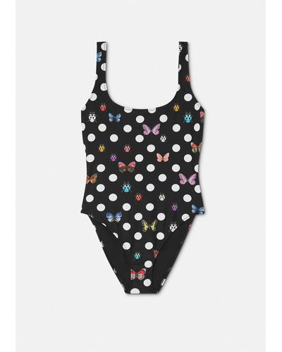 Versace Butterflies One-piece Swimsuit - Black