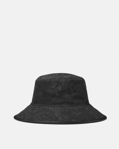 Versace Barocco Jacquard Bucket Hat - Black
