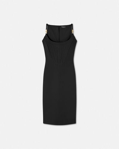 Versace Corset Midi Dress - Black
