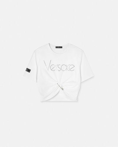 Versace Crystal 1978 Re-edition Logo T-shirt - White
