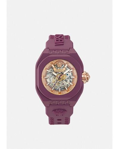 Versace V-legend Skeleton Watch - Pink