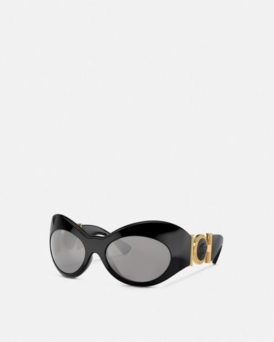 Versace Oval Shield Sunglasses - Multicolor
