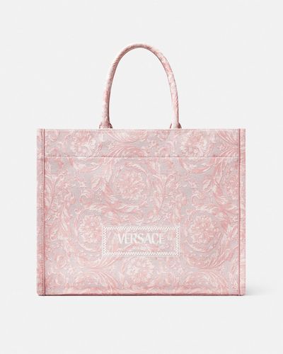 Versace Barocco Athena Large Tote Bag - Pink