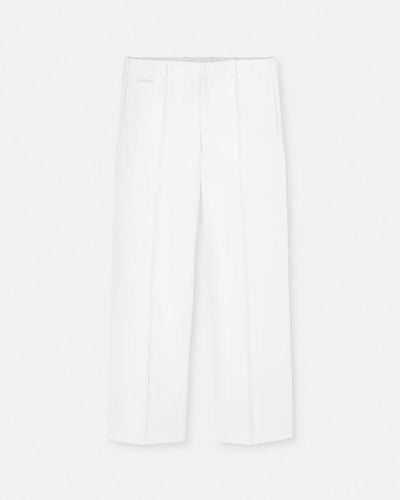 Versace Grain De Poudre Formal Pants - White