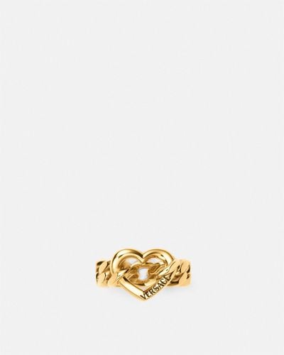 Versace Heart Ring - Metallic