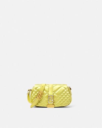 Versace Greca Goddess Satin Mini Bag - Yellow