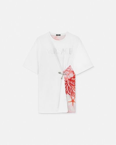 Versace Barocco Sea Safety Pin T-shirt - White