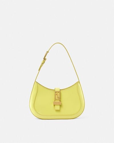 Versace Greca Goddess Small Hobo Bag - Yellow