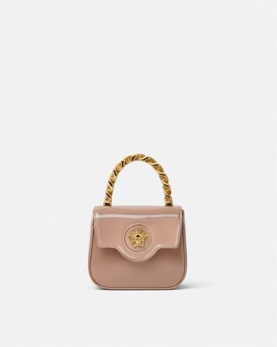 Versace La Medusa Patent Mini Bag - Pink