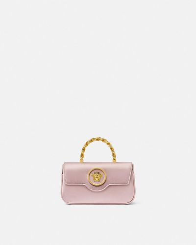 Versace La Medusa Satin Mini Bag - Pink
