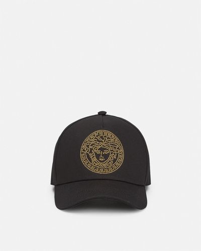 Versace Studded Medusa Baseball Cap - Black
