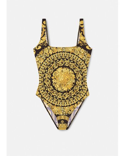 Versace Barocco One-piece Swimsuit - Metallic