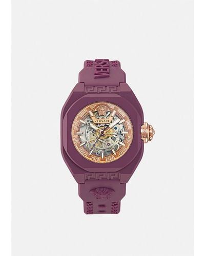 Versace V-legend Skeleton Watch - Pink