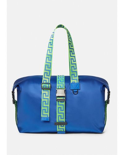 Versace Greca Duffle Bag - Blue