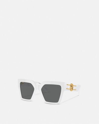Versace Medusa Deco Butterfly Sunglasses - White