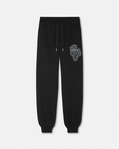 Versace Year Of The Dragon Knit Sweatpants - Black