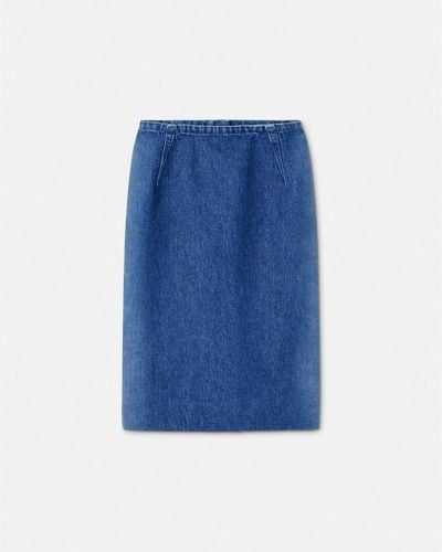 Versace Denim Pencil Skirt - Blue